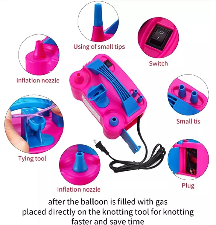 New Durable and Stable Electric Balloon Air Pump/Air Pump Balloon Inflator