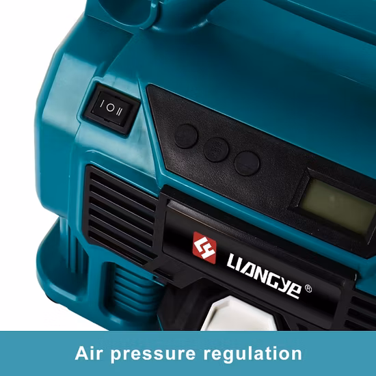 Liangye Ferramentas elétricas operadas por bateria 18V Bomba de ar portátil sem fio para inflar pneus de carro